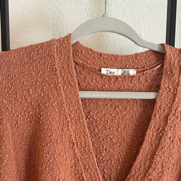 Dex Rust Button-Up Cardigan - Picture 2 of 2